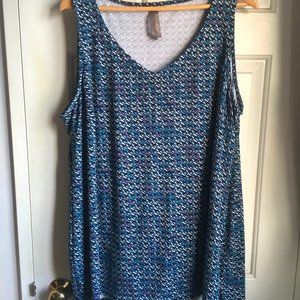 (2/$30) Penningtons abstract print tank top